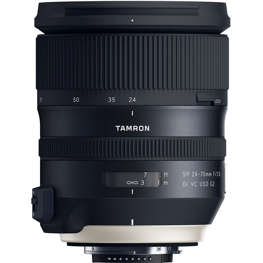 6Ave Tamron SP 24-70mm f/2.8 Di VC USD G2 Lens for Nikon F (International Model) + 82mm UV Filter + Lens Cap Keeper + Mi