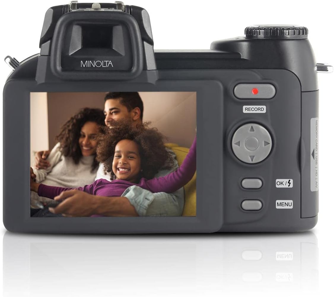 Minolta MN24Z 33 MP / 1080p HD Digital Camera w/Interchangeable Lens Kit Black