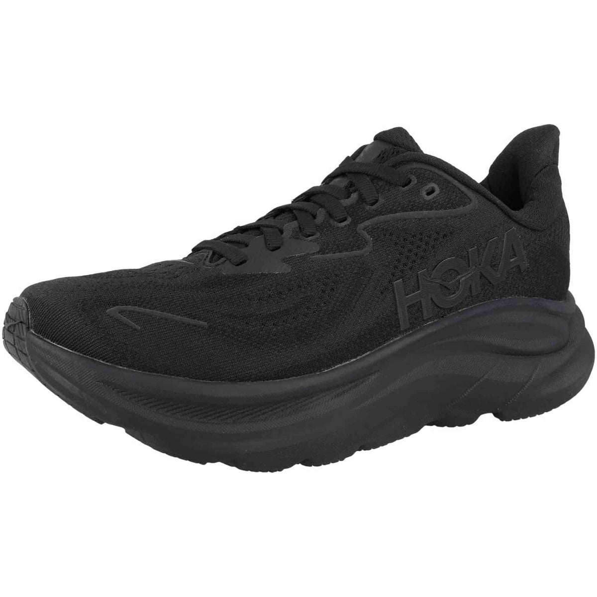 Hoka Women's Clifton 10 Sneaker, Black/Black, 7.5