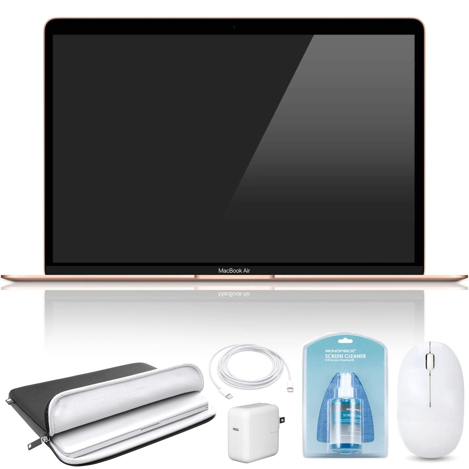 Apple 13.3" MacBook Air Newest Model 2018 | Gold | 256 GB | Bundle06