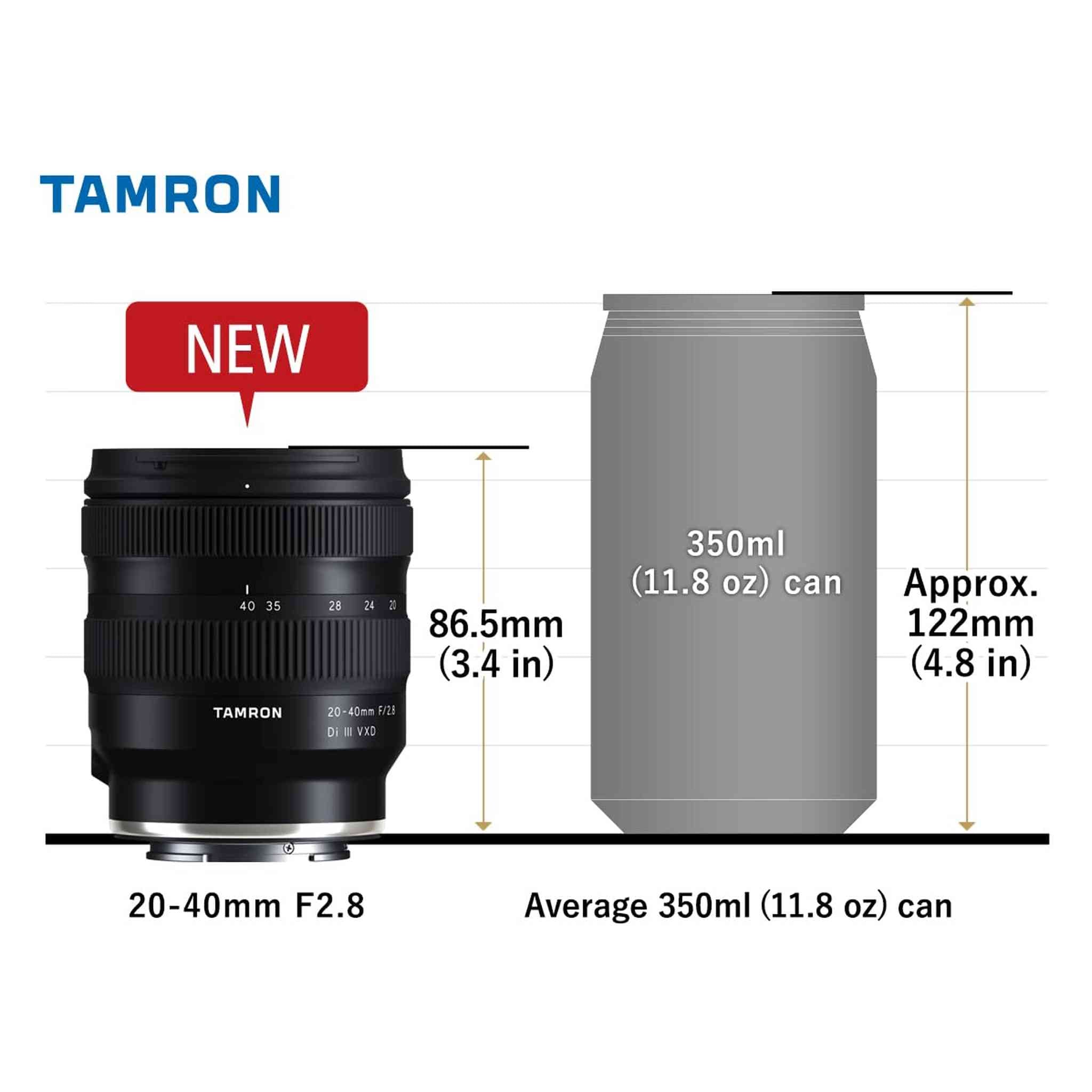Tamron 20-40mm f/2.8 Di III VXD Lens for Sony E-Mount Full Frame Mirrorless Cameras