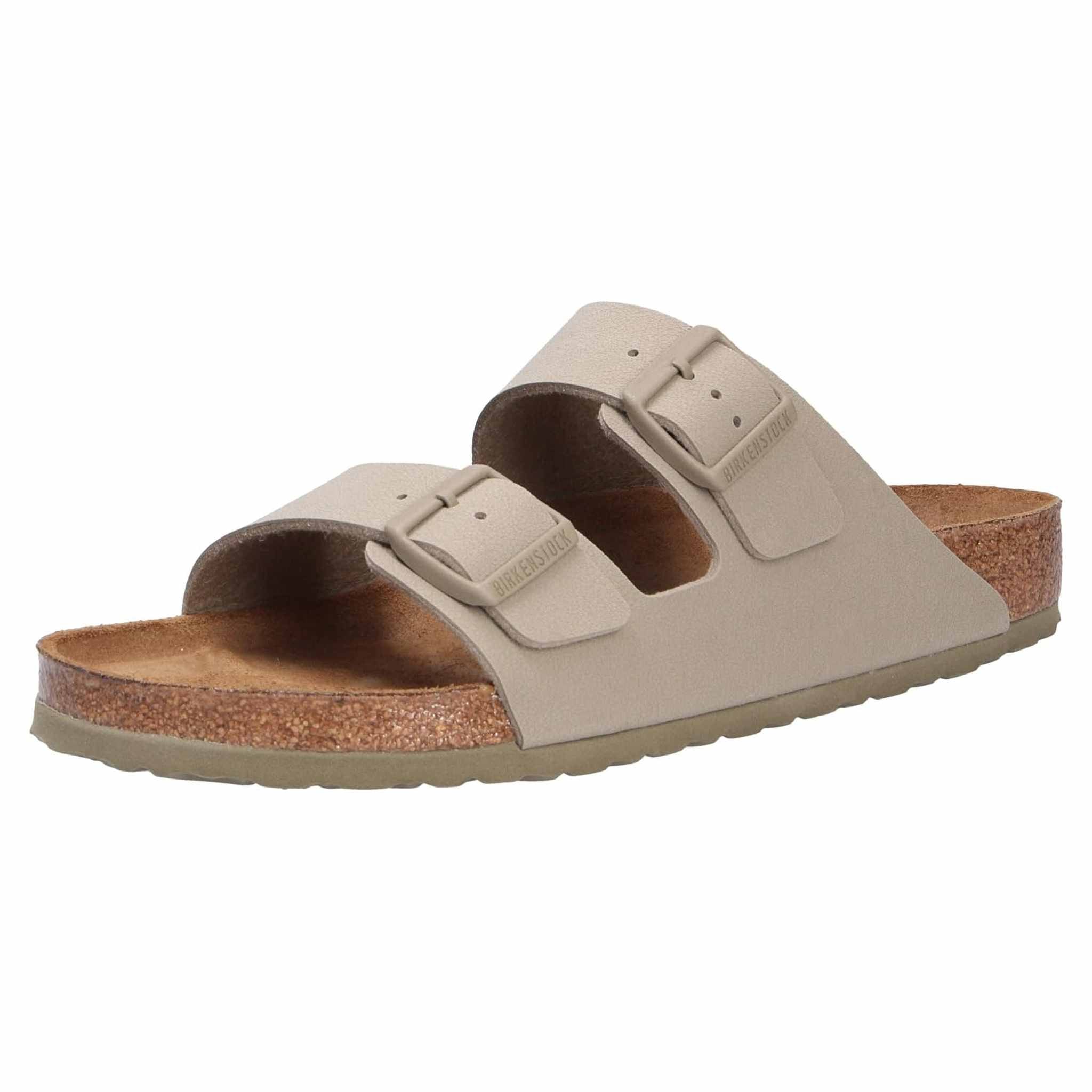 Birkenstock Unisex Arizona BS Birko-Flor Faded Khaki Sandals 7 W / 5 M US