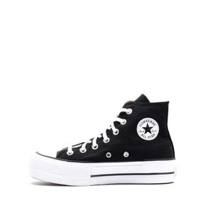 Converse CTAS Lift HI Sneaker, Black White, 5.5 M US