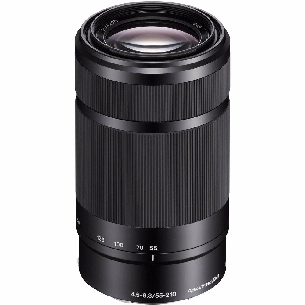 Sony Alpha a6000 Mirrorless Digital Camera with 16-50mm Lens (White) + Sony E 55-210mm f/4.5-6.3 OSS E-Mount Lens 32GB Advanced Bundle