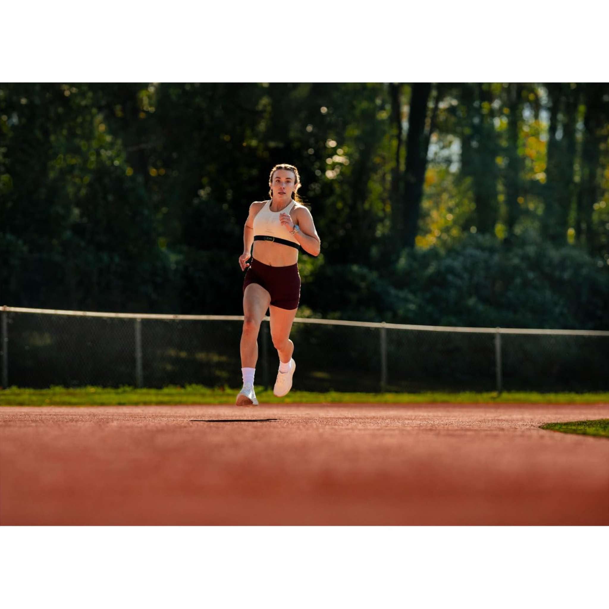 Garmin® Forerunner® 970, Premium GPS Running and Triathlon Smartwatch, AMOLED Display, Built-in LED Flashlight, Titanium with Whitestone Case and Whitestone/Translucent Amp Yellow Band