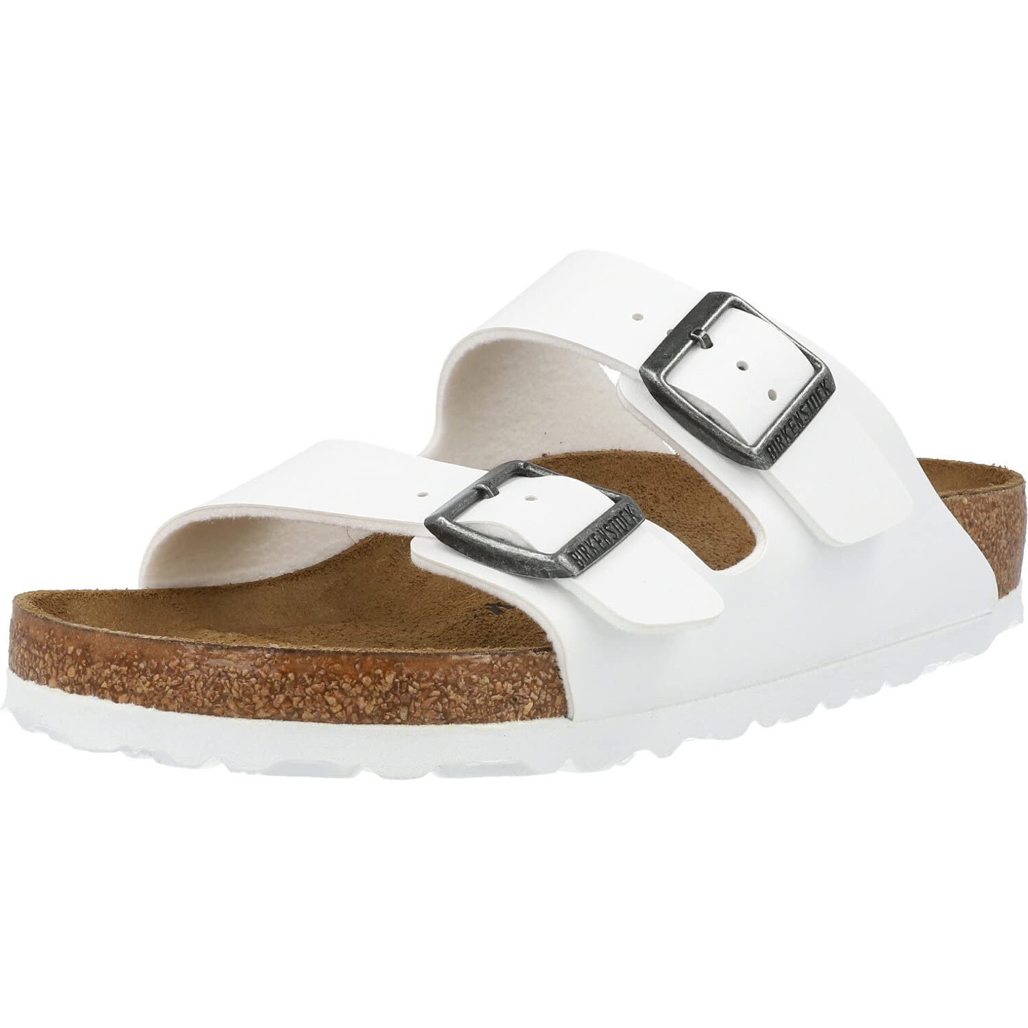 BIRKENSTOCK Men's Slides, White, 8