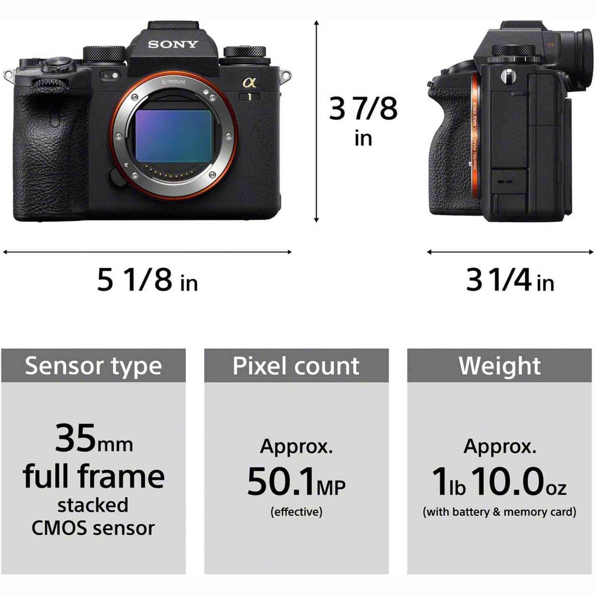 Sony Alpha 1 Full-frame Interchangeable Lens Mirrorless Camera - Reconditioned