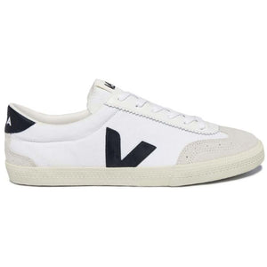 VEJA Women's Volley Sneaker, White/Black, 9