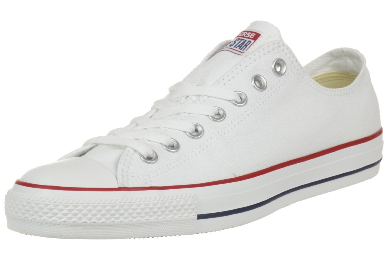 Converse Chuck Taylor All Star Canvas Low Top Sneaker, Optical White ,8 US Men/10 US Women