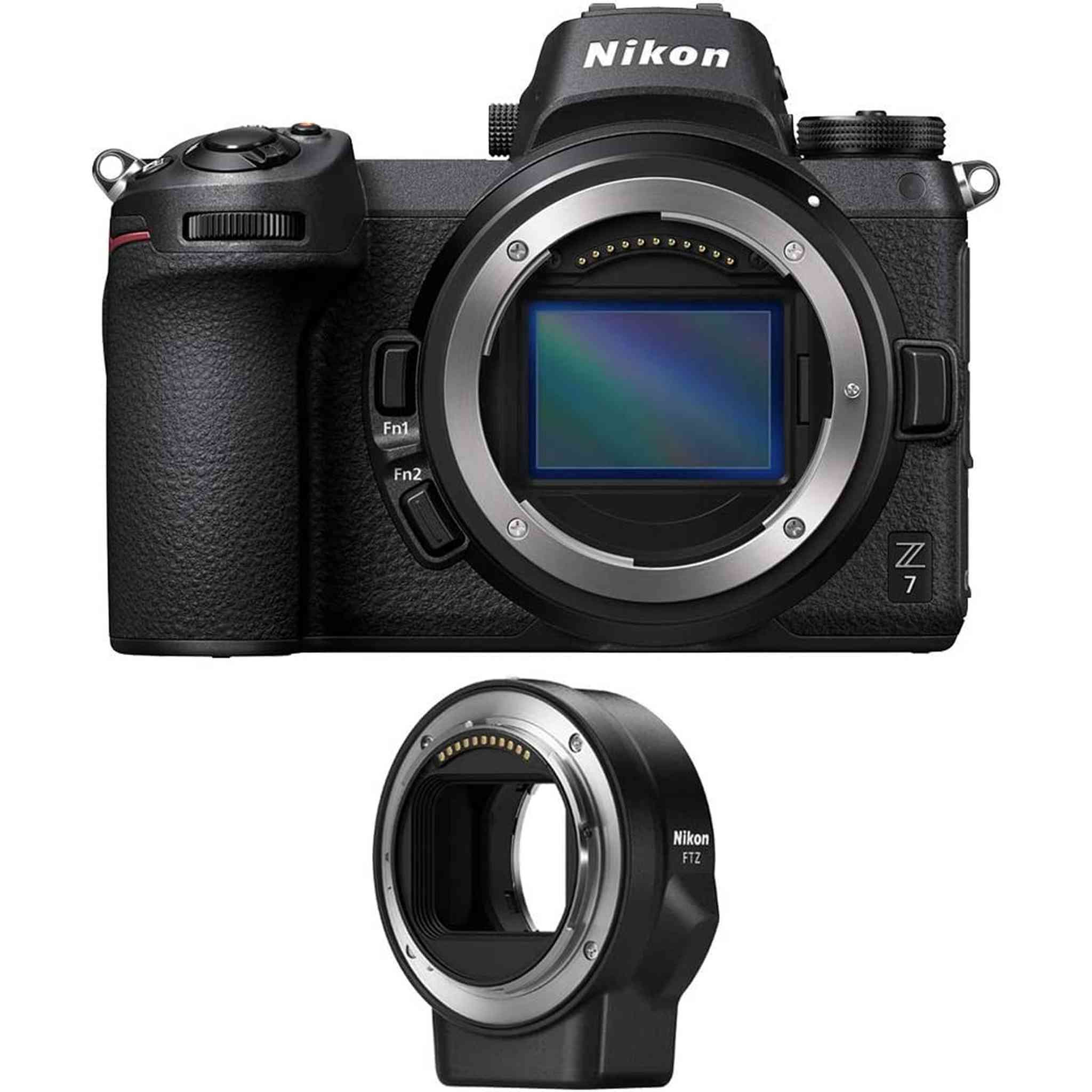 Nikon Z7 45.7MP FX-Format 4K Mirrorless Camera with FTZ Mount Adapter Renewed - Reconditioned Nikon