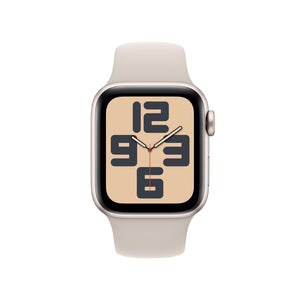 Apple Watch SE 2nd Gen GPS 40mm Smartwatch with Starlight Aluminum Case with Starlight Sport Band S/M. Fitness & Sleep Tracker, Crash Detection, Heart Rate Monitor - Used Apple