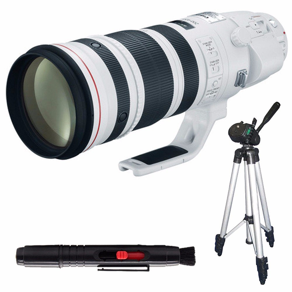 Canon EF 200-400mm f/4L is USM Lens (International Model) + Full Size Tripod Bundle