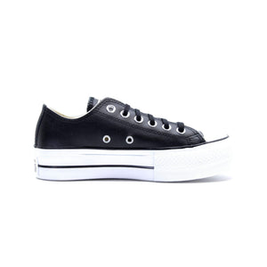 Converse Women's Chuck Taylor All Star Lift Clean Sneaker, Black/Black/White, 6.5