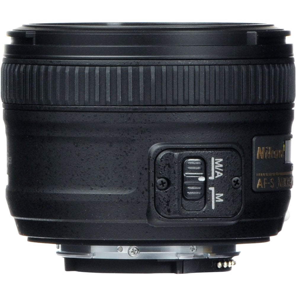 Nikon AF-S NIKKOR 50mm f/1.8G Camera Lens (International Model) + 3 Pcs Filter Kit + Cleaning Kit