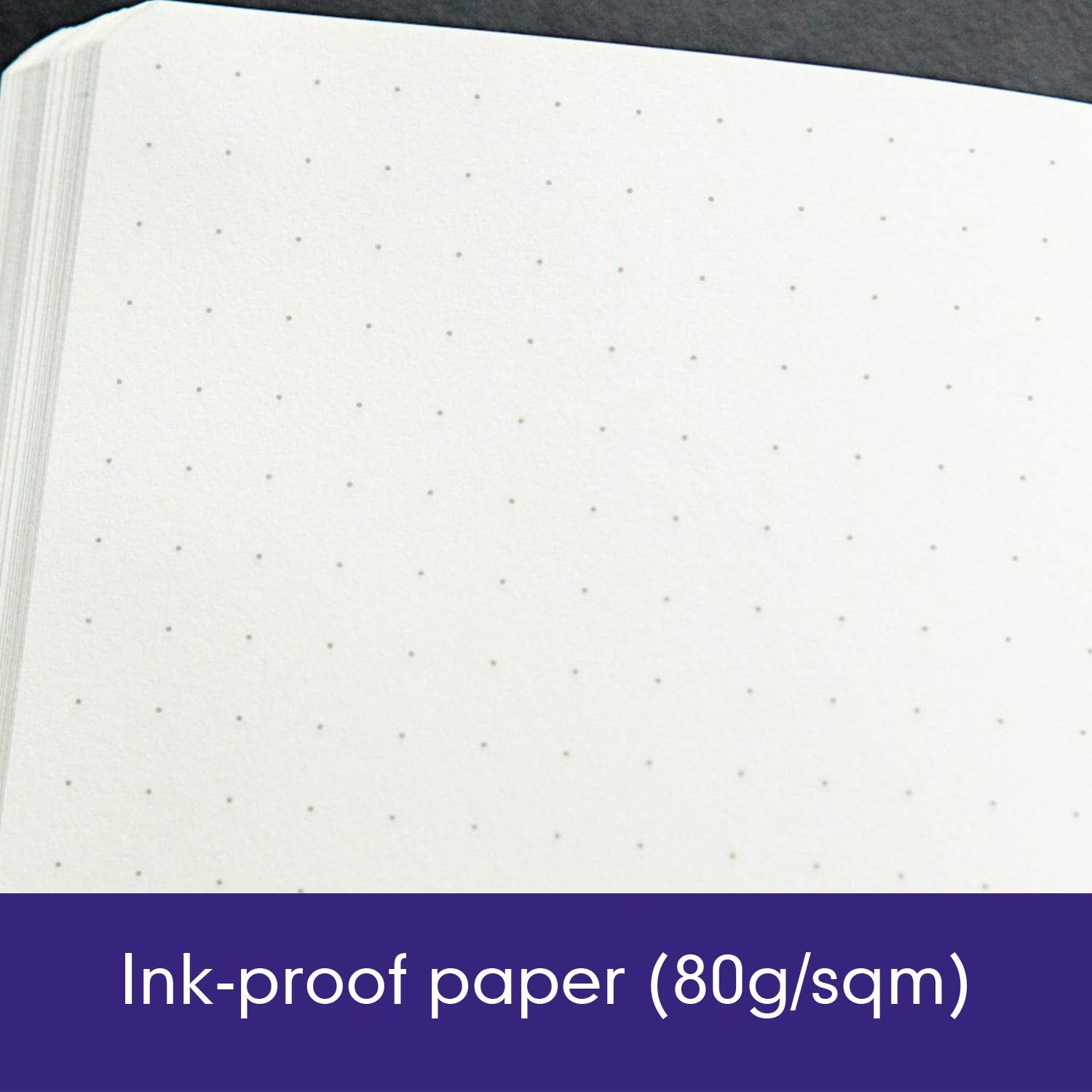 Leuchtturm1917 Medium A5 Dotted Hardcover Notebook Purple - 249 Numbered Pages