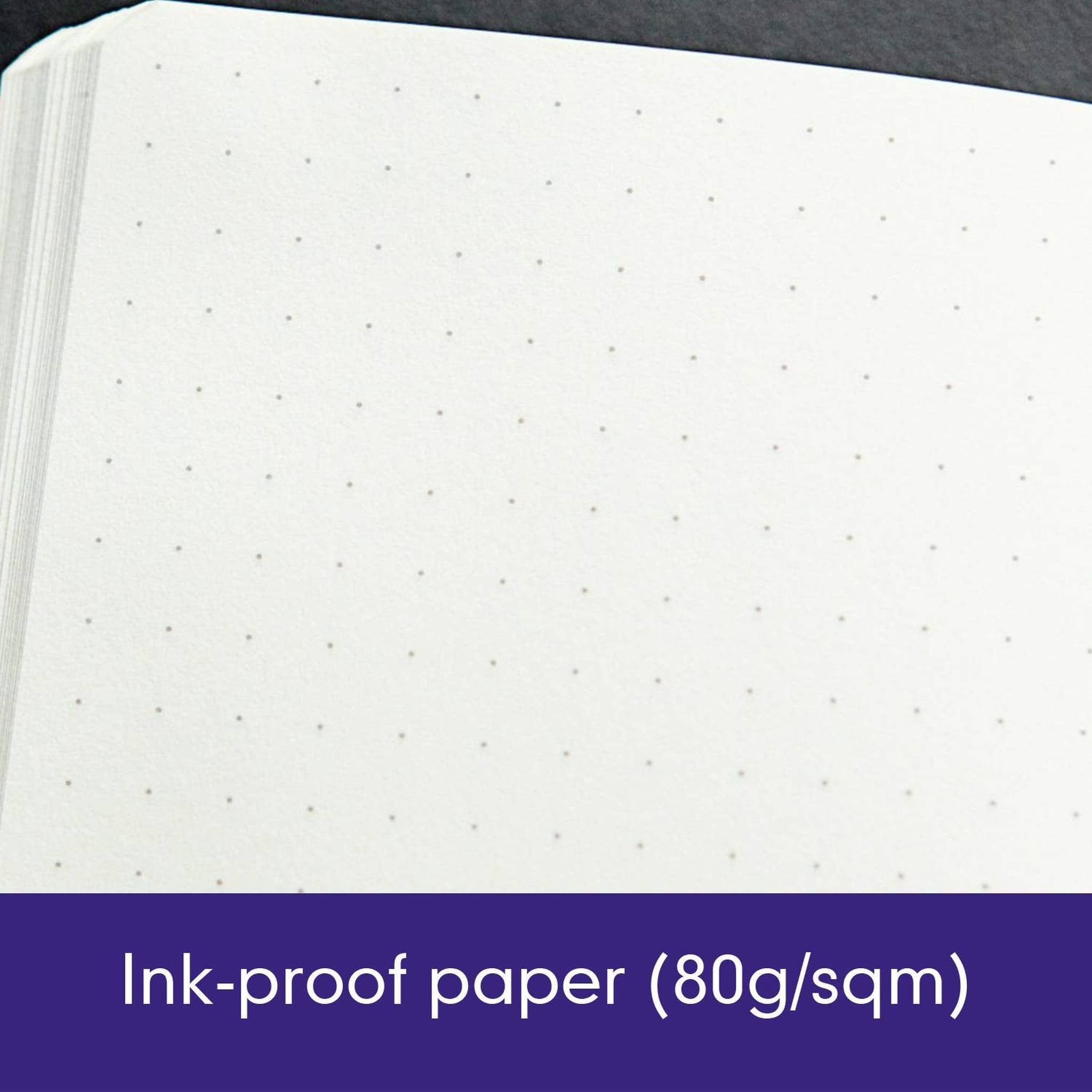 Leuchtturm1917 Medium A5 Dotted Hardcover Notebook Purple - 249 Numbered Pages