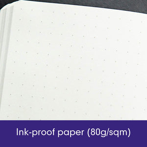 Leuchtturm1917 Medium A5 Dotted Hardcover Notebook Purple - 249 Numbered Pages