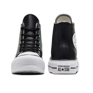 Converse Women's Chuck Taylor All Star Lift Clean Sneaker, Black/Black/White, 5.5