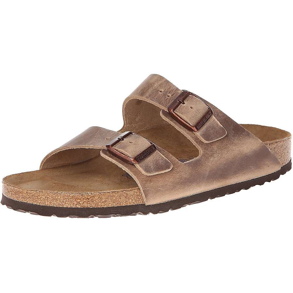 Birkenstock Men's Arizona Soft Footbed Sandals, Tobacco, Brown, 6 Medium US