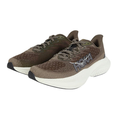 Hoka Men's Mach 6 Sneaker, Antique Olive/Truffle Salt, 10.5
