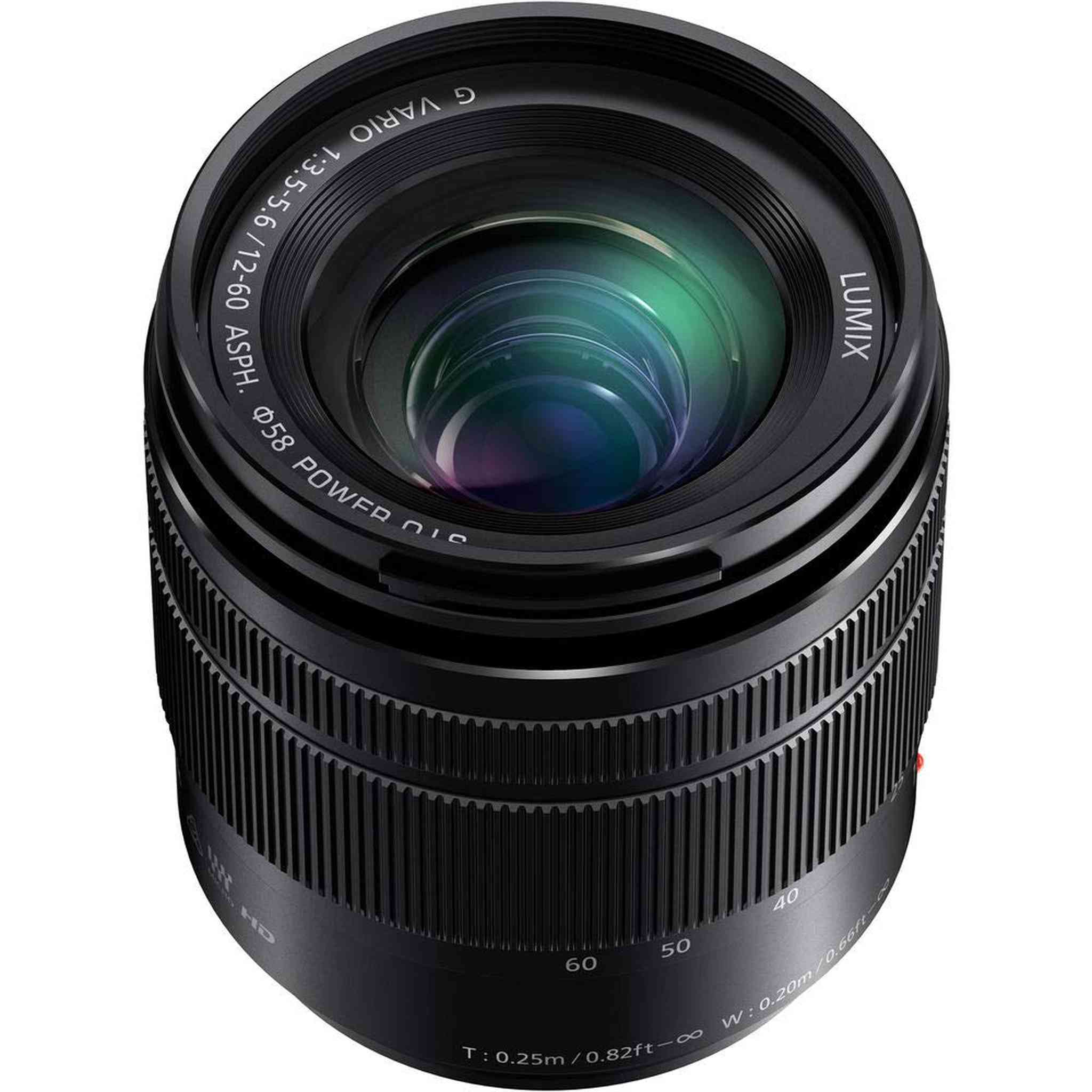 Panasonic Lumix G Vario 12-60mm f/3.5-5.6 ASPH. Power O.I.S. Lens with Pro Filter Renewed - Reconditioned Panasonic