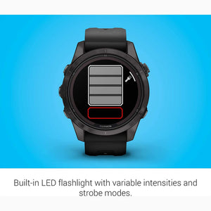 Garmin fenix 7S Pro Solar, Sapphire, Carbon Gray Titanium Black with Accessories