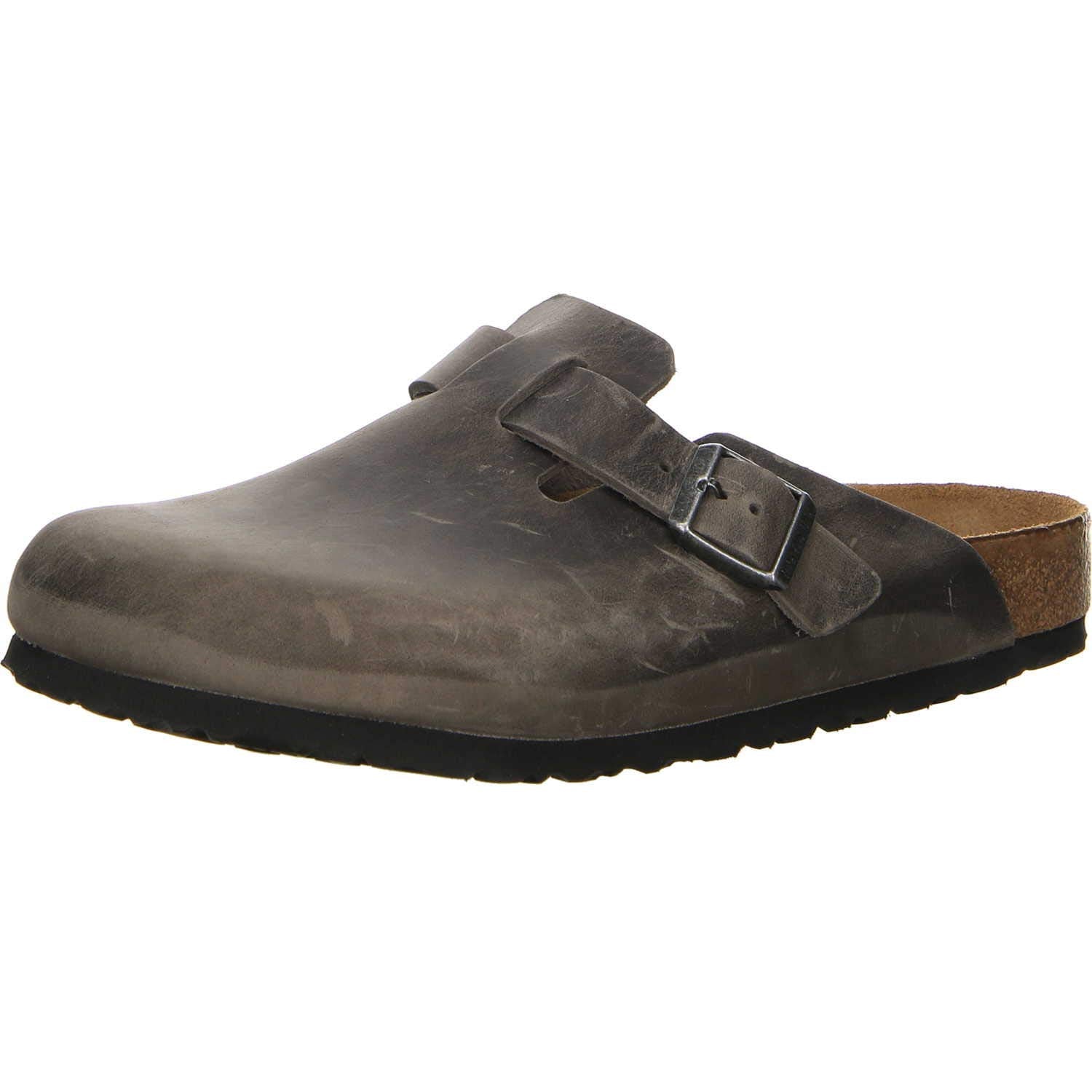 Birkenstock Women's Boston SFB Iron Oiled Leather 36 R