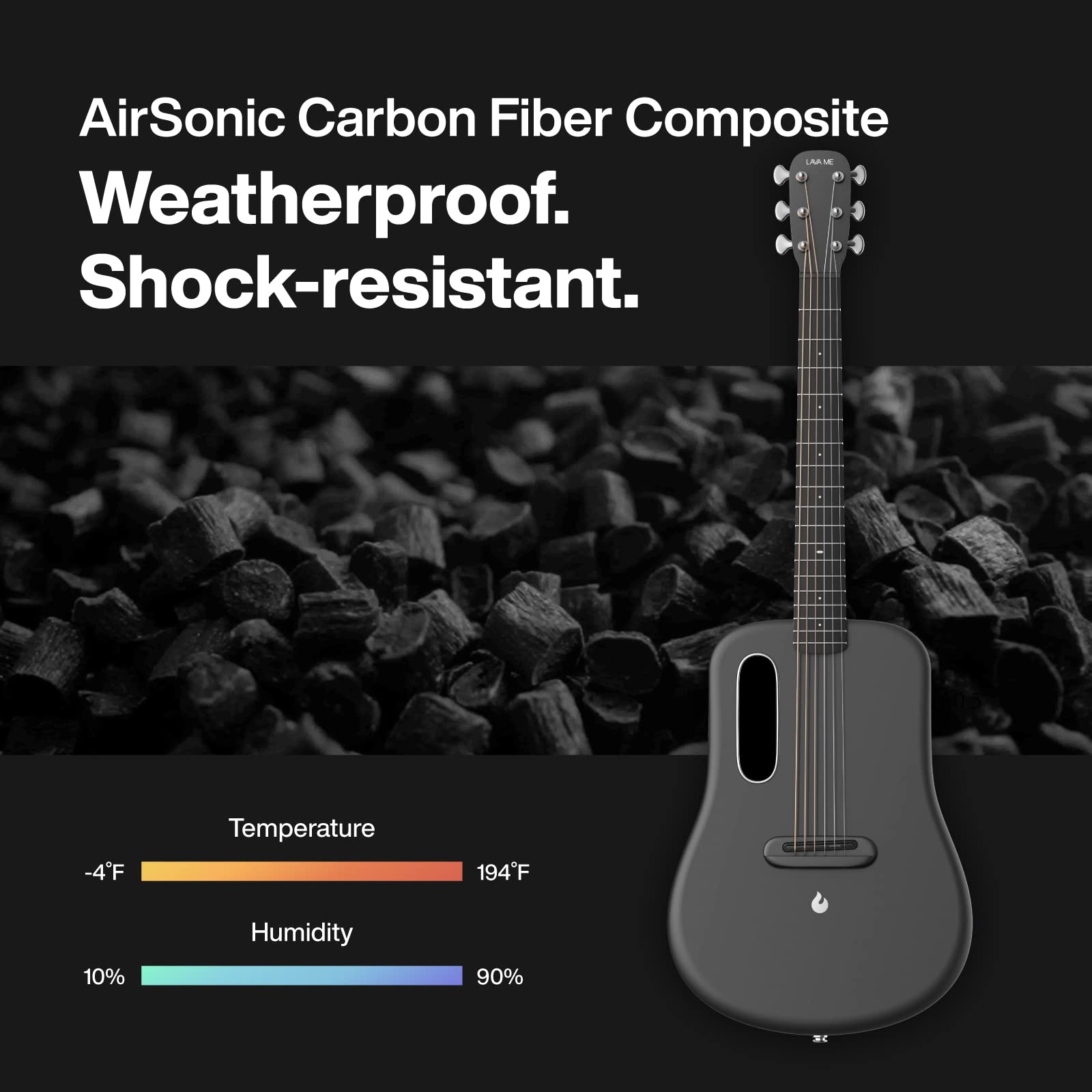 LAVA ME 2 36 inch Carbon Fiber Guitar with effects Acoustic Electric Guitar with Picks Hard Case Freeboost-Pink