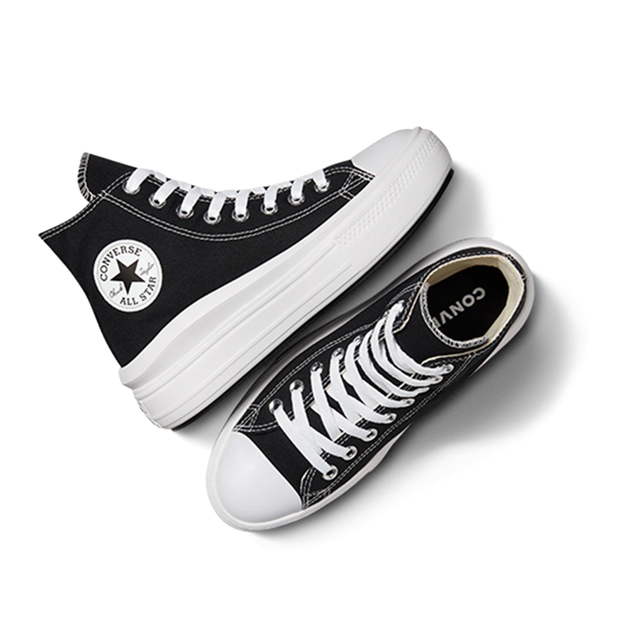 Converse Women's Sneaker, Black Natural Ivory White, 6