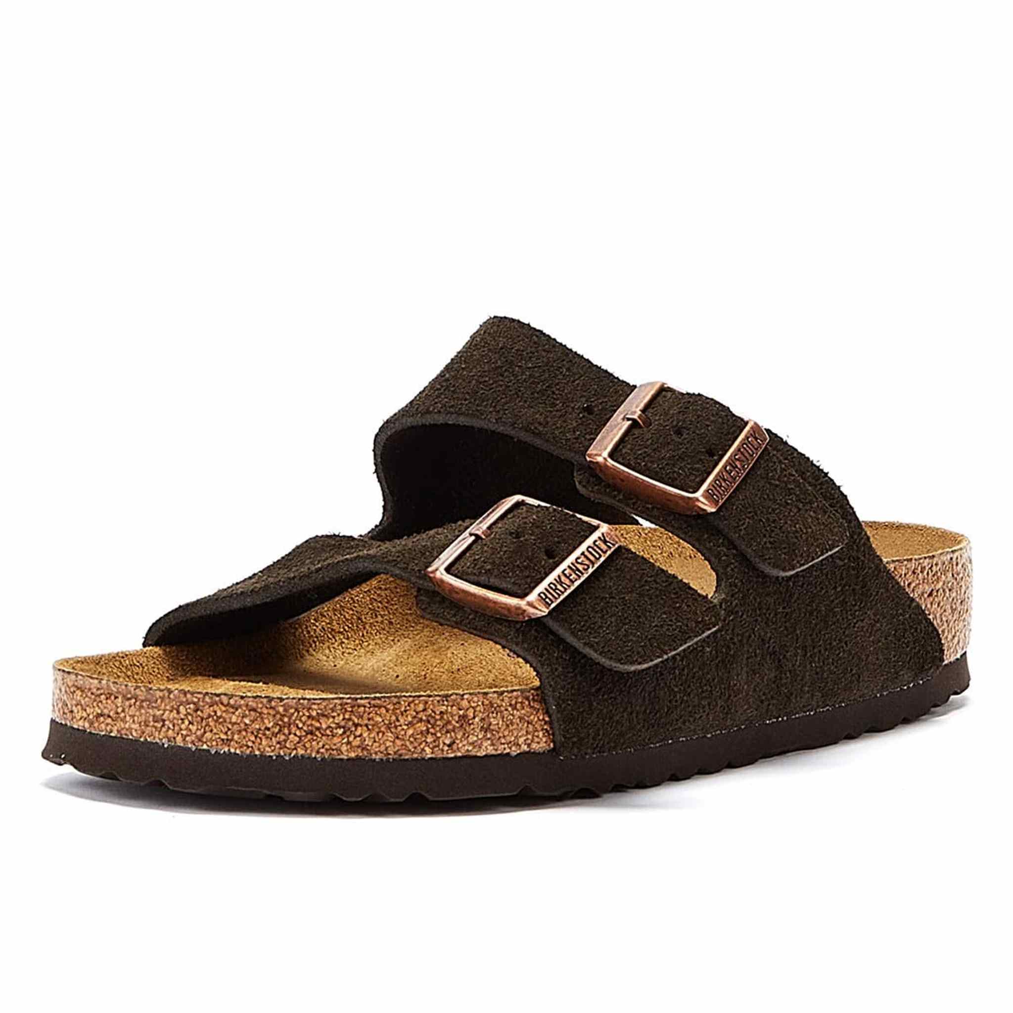 Birkenstock Men's Arizona Soft Footbed SFB Open Toe Sandals, Mocca, 8 Birkenstock