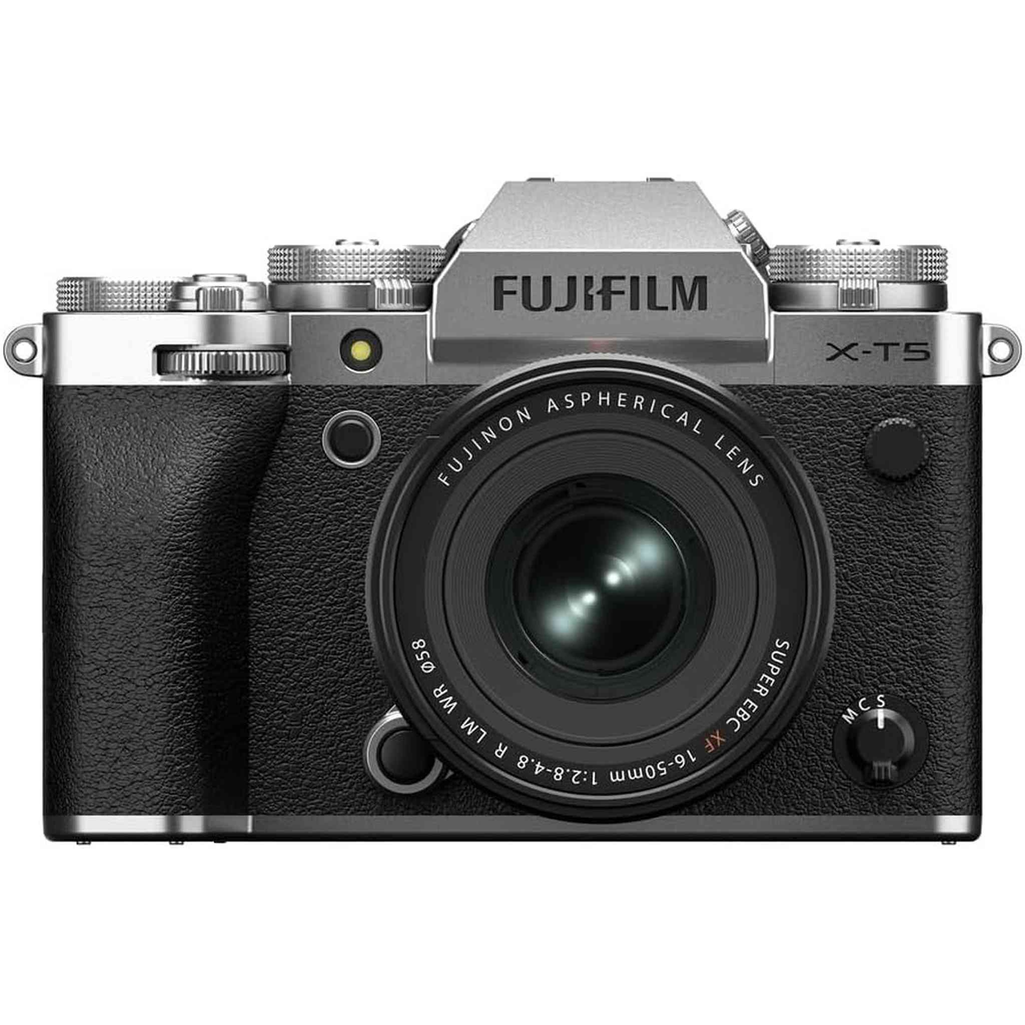 Fujifilm X-T5 Mirrorless Digital Camera XF16-50mmF2.8-4.8 R LM WR Lens Kit - Silver Fujifilm