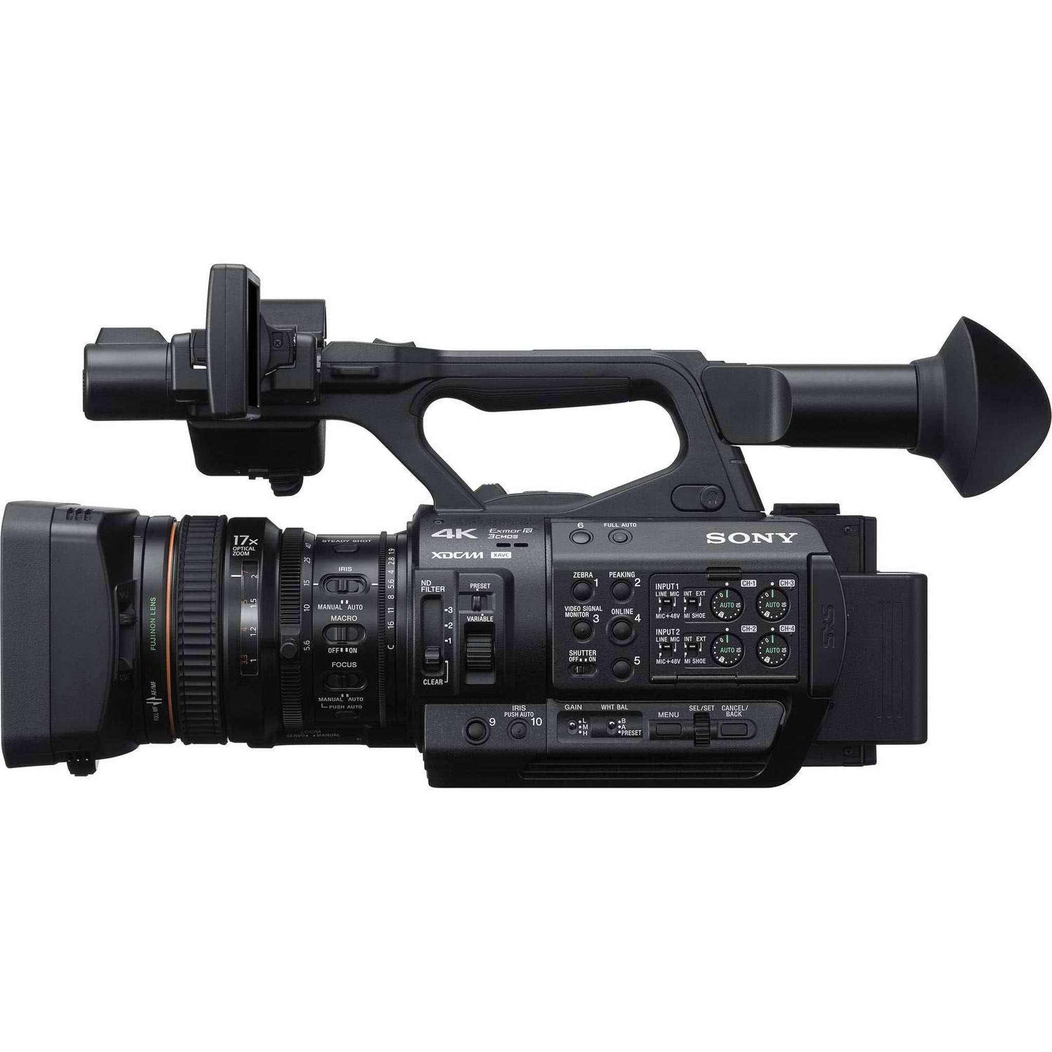 Sony PXW-Z280 4K 3-CMOS 1/2" Sensor XDCAM Camcorder Accessory Bundle with Filter and Cleaning Kit Sony