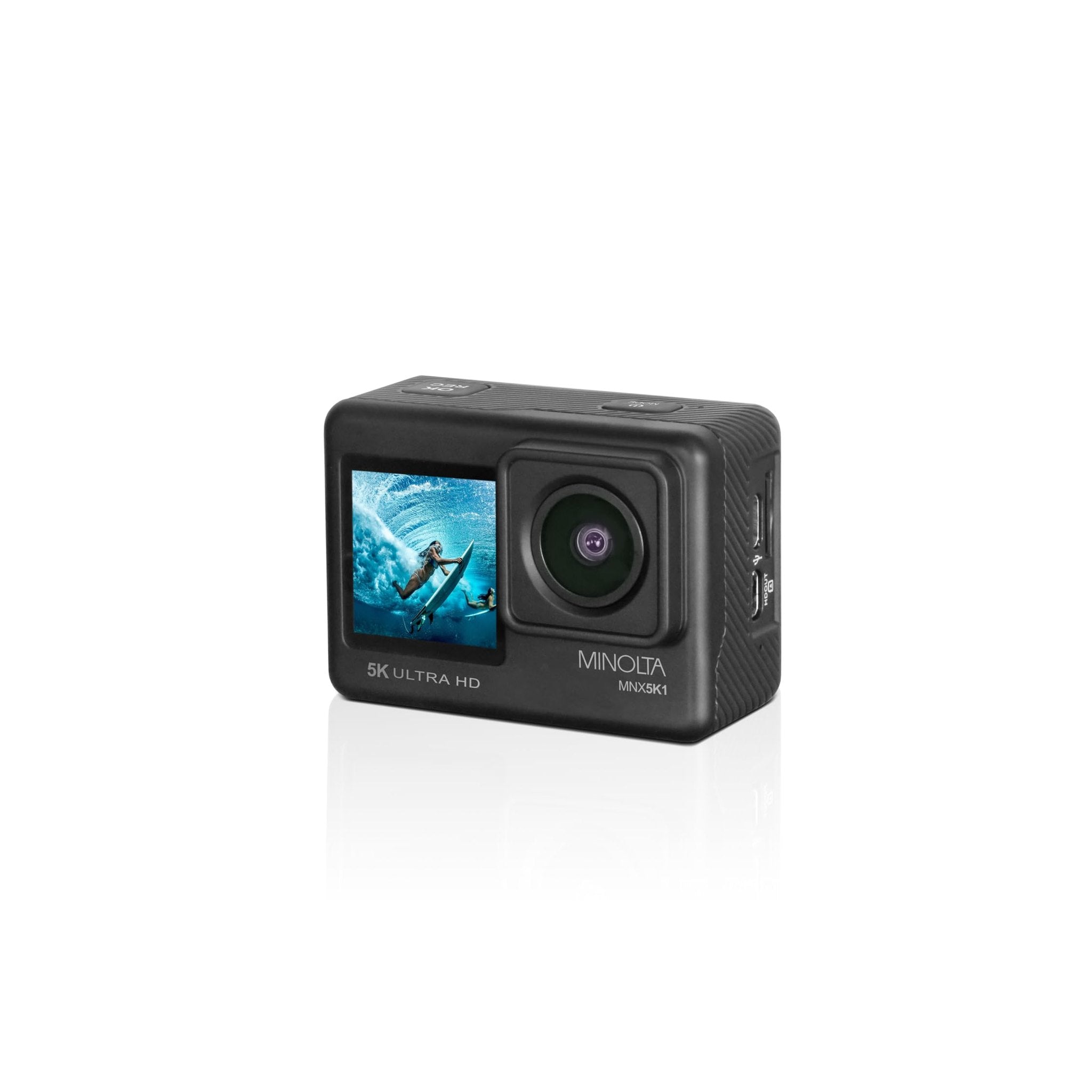 Minolta MNX5K1 5K Ultra HD / 24 MP Action Camera Kit with Waterproof Case Minolta