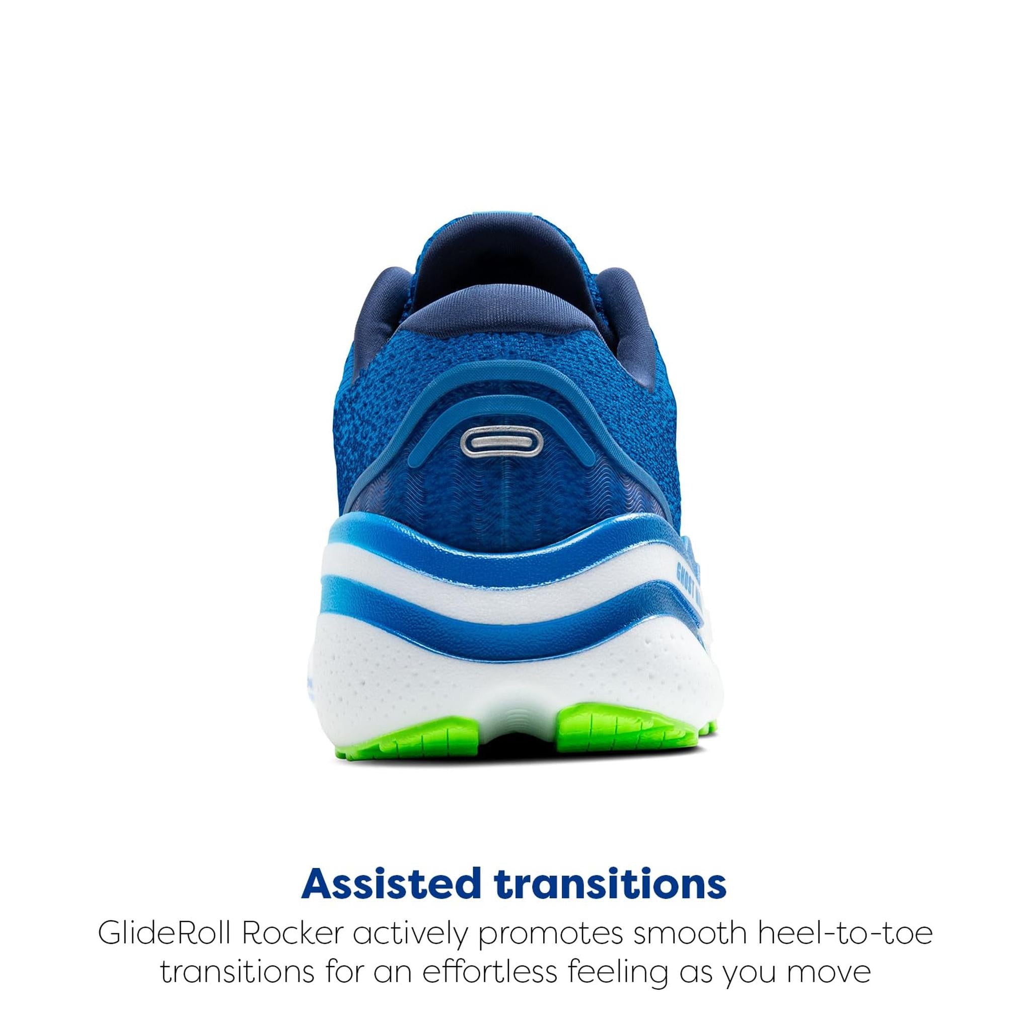 Brooks Men’s Ghost Max 2 Neutral Running & Walking Shoe - Dutch Blue/Green Gecko/Peacoat - 9 Medium