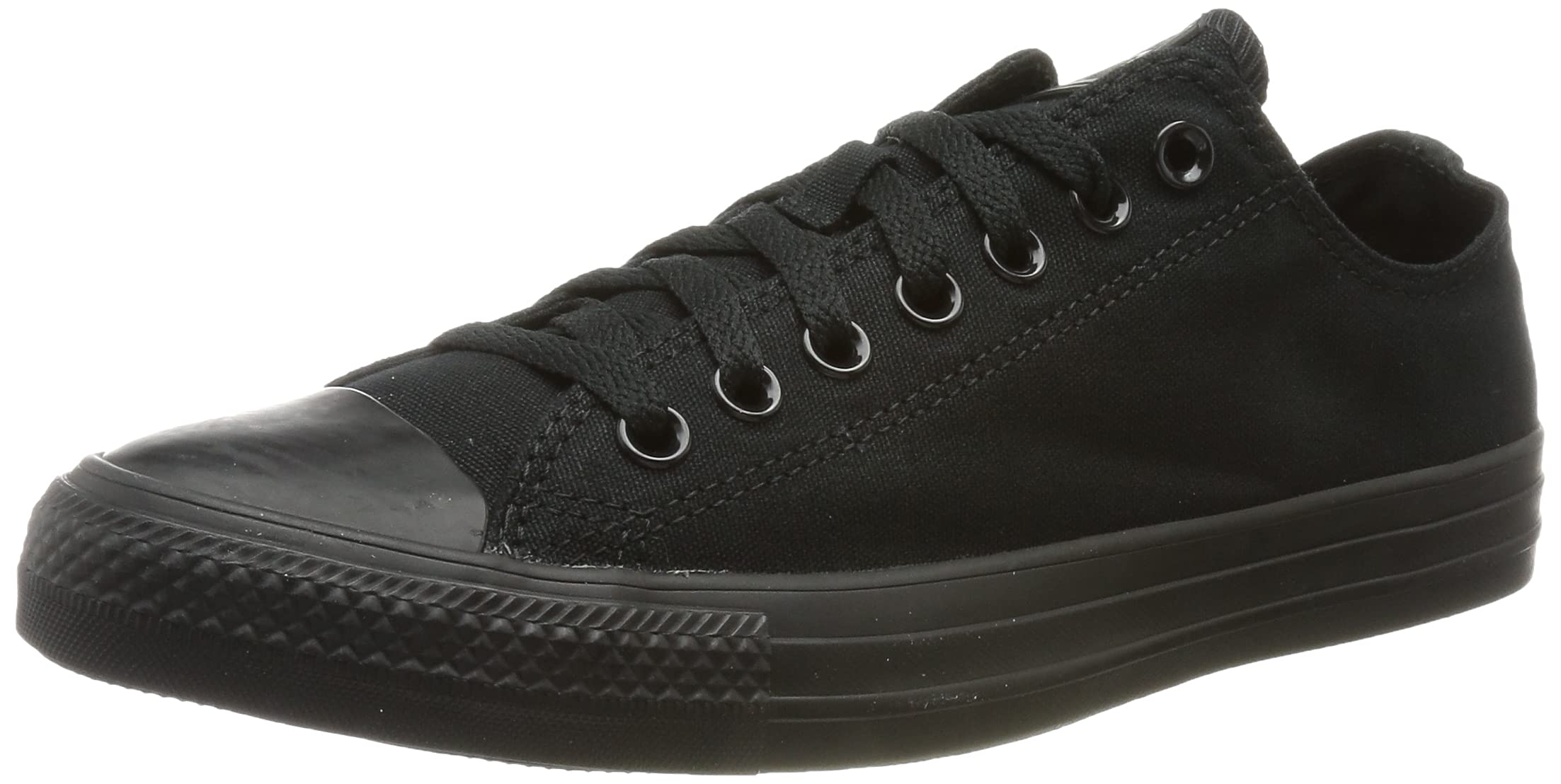 Converse Unisex Chuck Taylor All Star Core Ox Sneaker, Monochrome Black, Men's 7, Women's 9 Medium