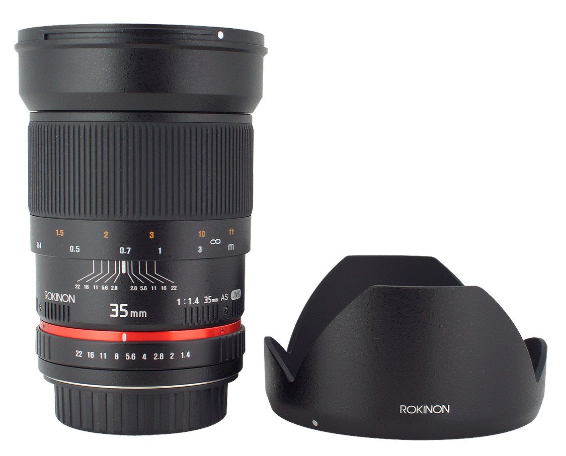 Rokinon 35mm F/1.4 AS UMC Wide Angle Lens for Olympus RK35M-O