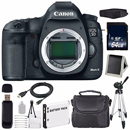 Canon EOD 5D III Digital Camera International Model + LP-E6 Battery + 64GB Memory Card Extreme Bundle