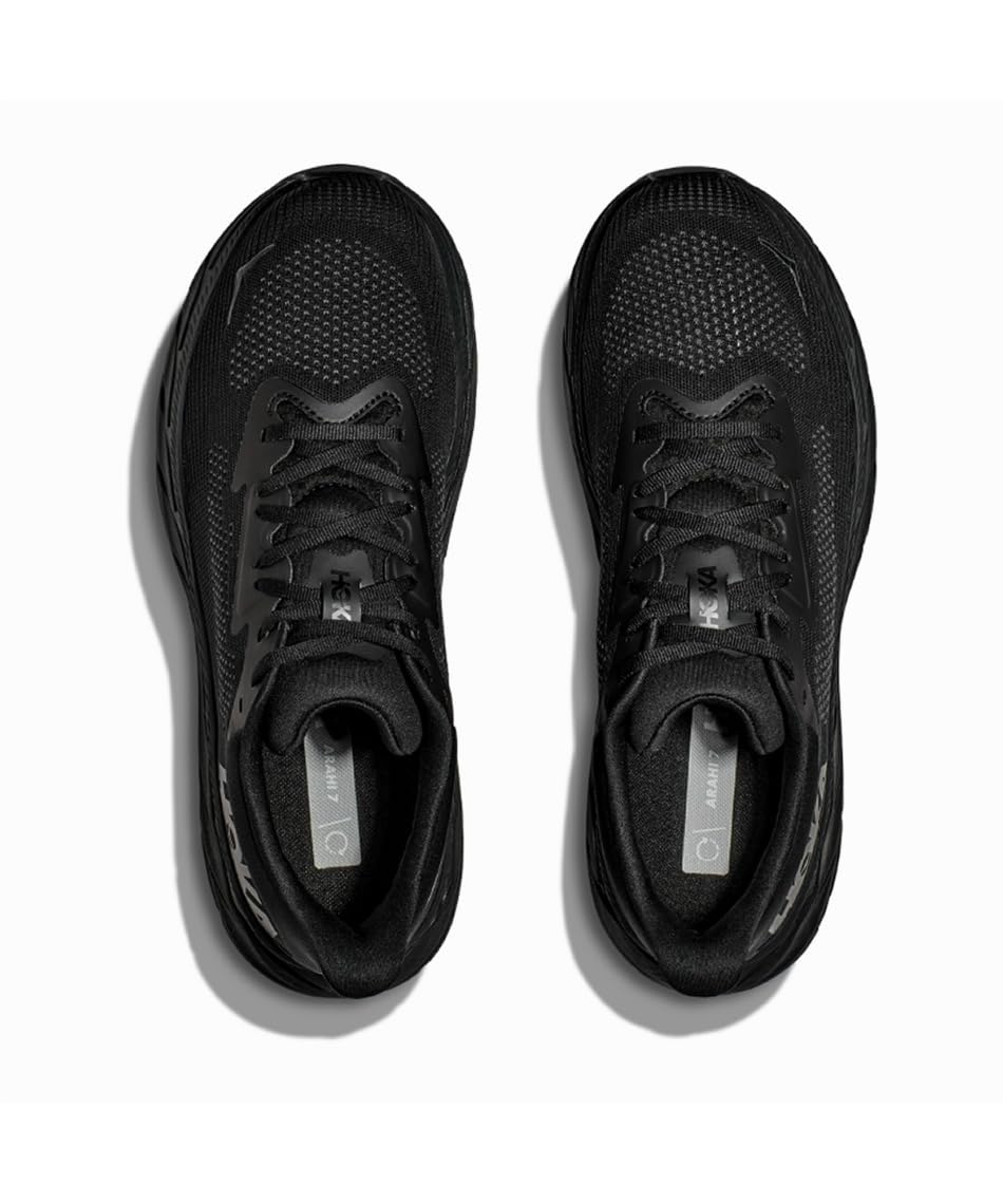 Hoka Men's Arahi 7 Sneaker, Black/Black, 8.5