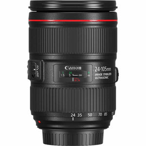 Canon EF 24-105mm f/4L is II USM Lens with Pro Filter Renewed - Reconditioned Canon