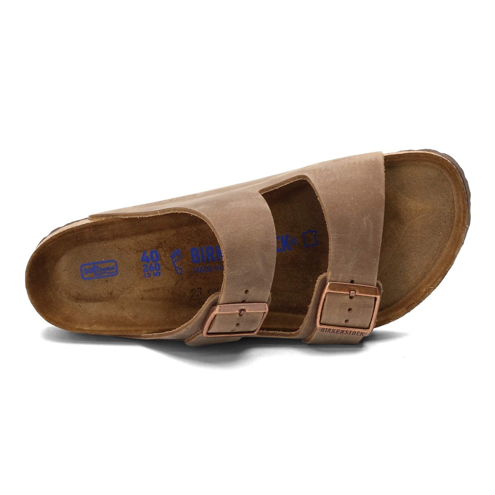 Birkenstock Men's Arizona SFB Tobacco Oil Leather 44 R