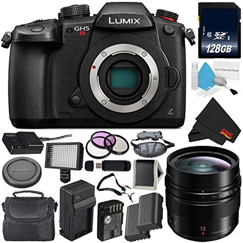 Panasonic Lumix DC-GH5S Mirrorless Micro Four Thirds Digital Camera International Version + Panasonic Leica DG Summilux