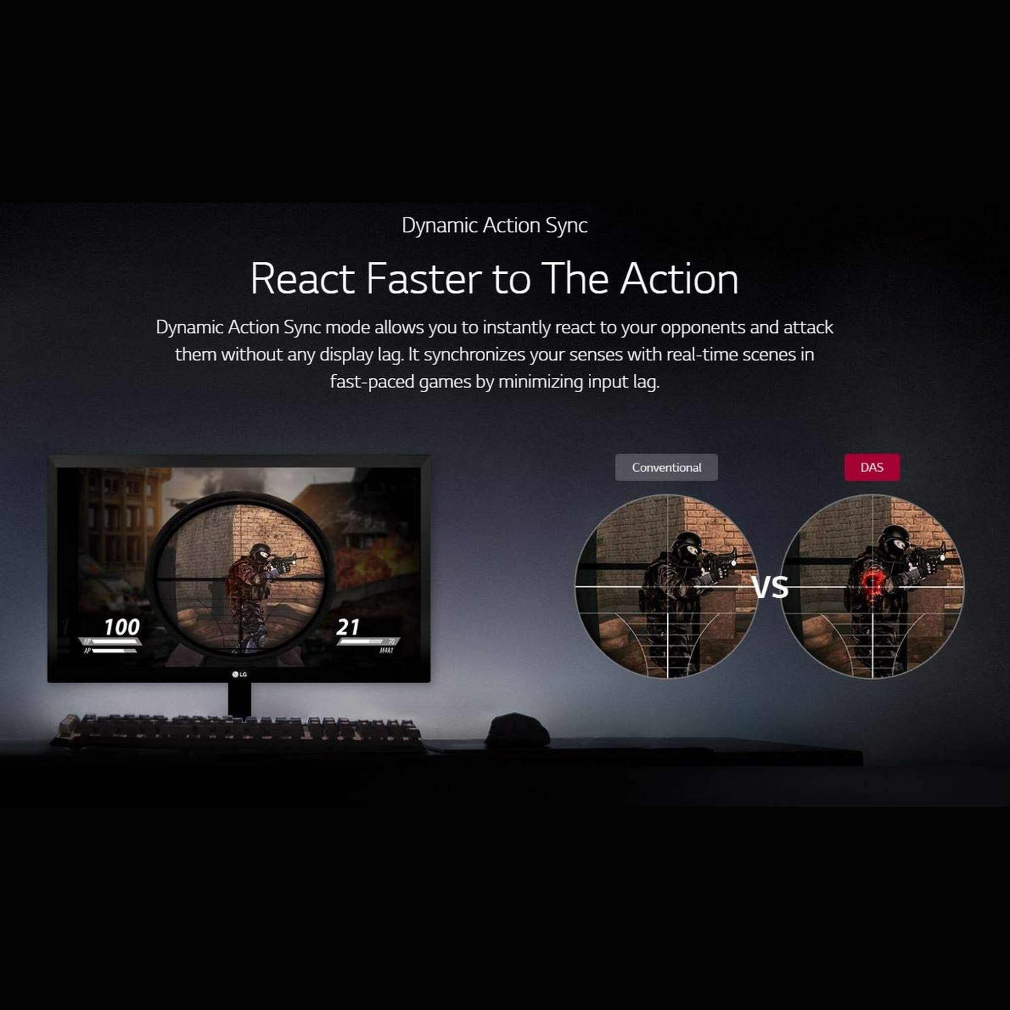 LG 20" Class Monitor + Cleaning Kit + 2 Year Accidental Warranty LG