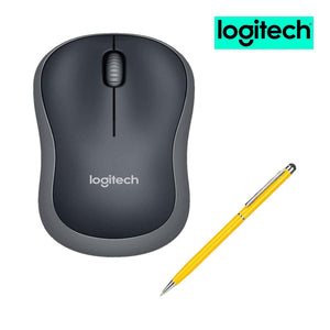 Logitech M185 Wireless Mouse for Computers Laptops Fast Scrolling Bundle 8-Pack + Stylus