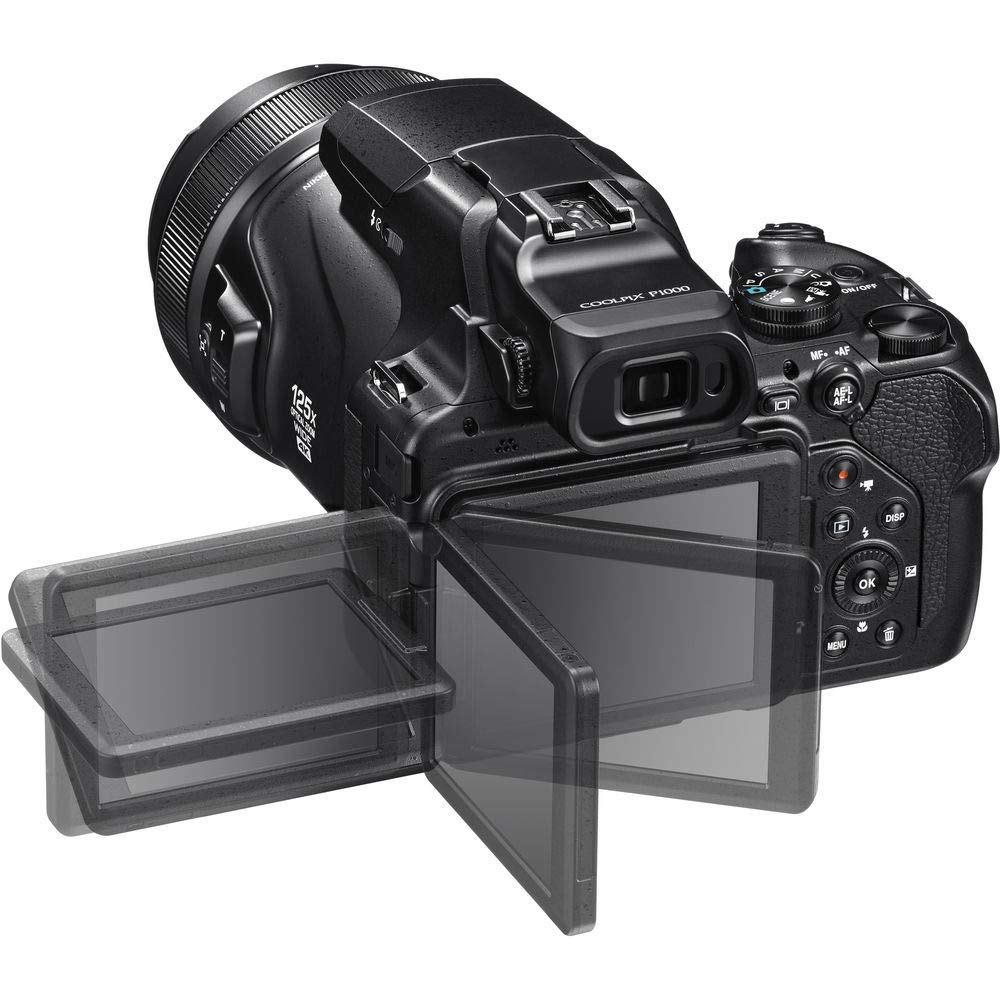 Nikon COOLPIX P1000 Digital Camera 16MP 125x Optical Zoom & Build in Wi-Fi + Slave Flash + Macro Filter Kit + UV Protection Filter + Wireless Remote + Tripod - (Intl Model)