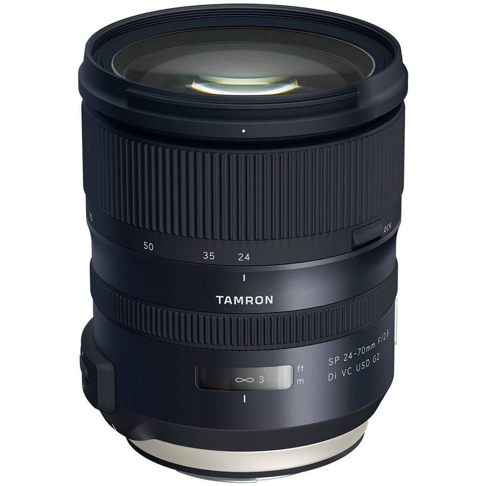 6Ave Tamron SP 24-70mm f/2.8 Di VC USD G2 Lens Canon EF International Model + 82mm UV Filter + Lens Cap Keeper + Micro