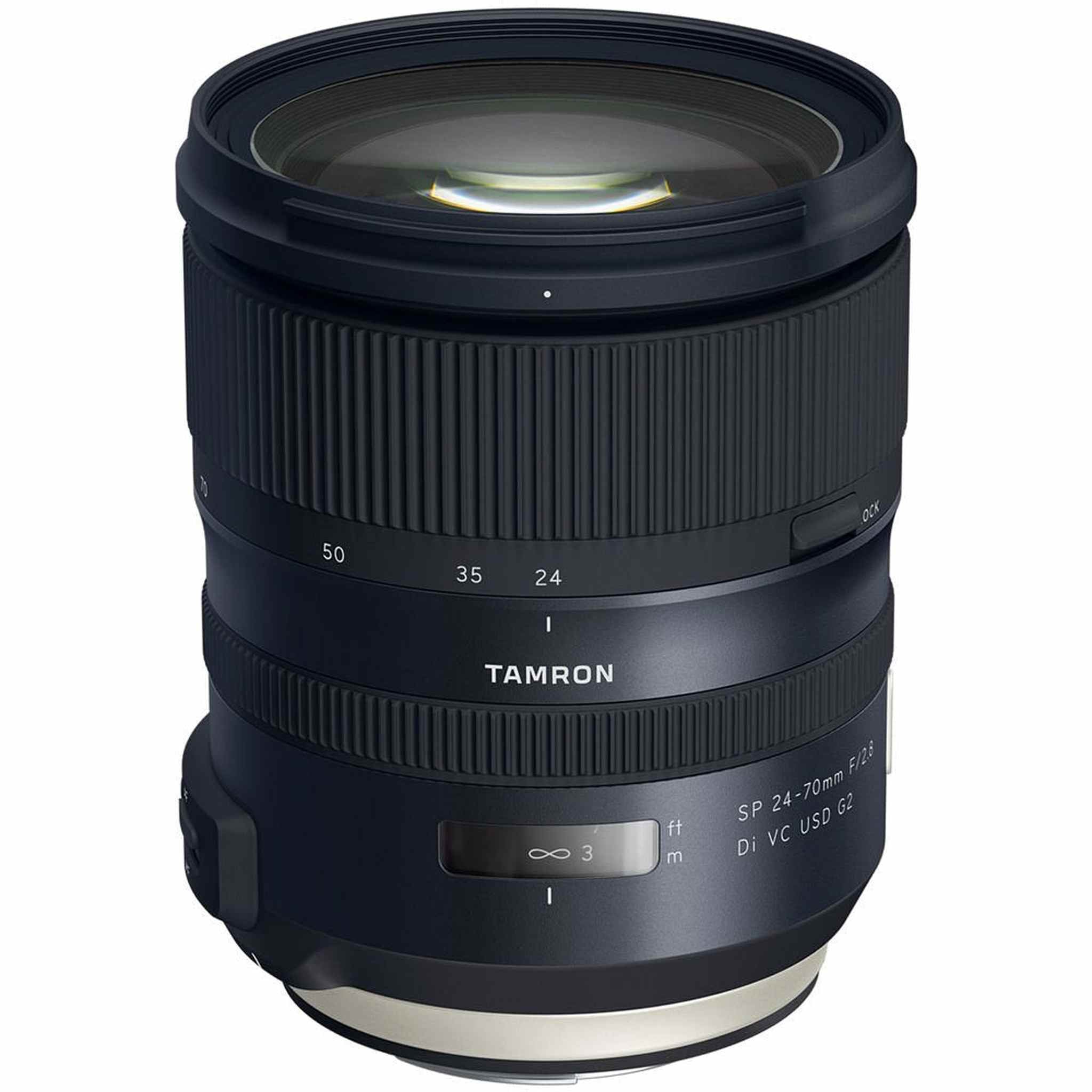 6Ave Tamron SP 24-70mm f/2.8 Di VC USD G2 Lens Canon EF International Model + 82mm UV Filter + Lens Cap Keeper + Micro
