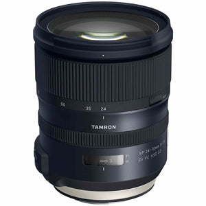 6Ave Tamron SP 24-70mm f/2.8 Di VC USD G2 Lens Canon EF International Model + 82mm 3 Piece Filter Kit + Deluxe Lens Po Tamron