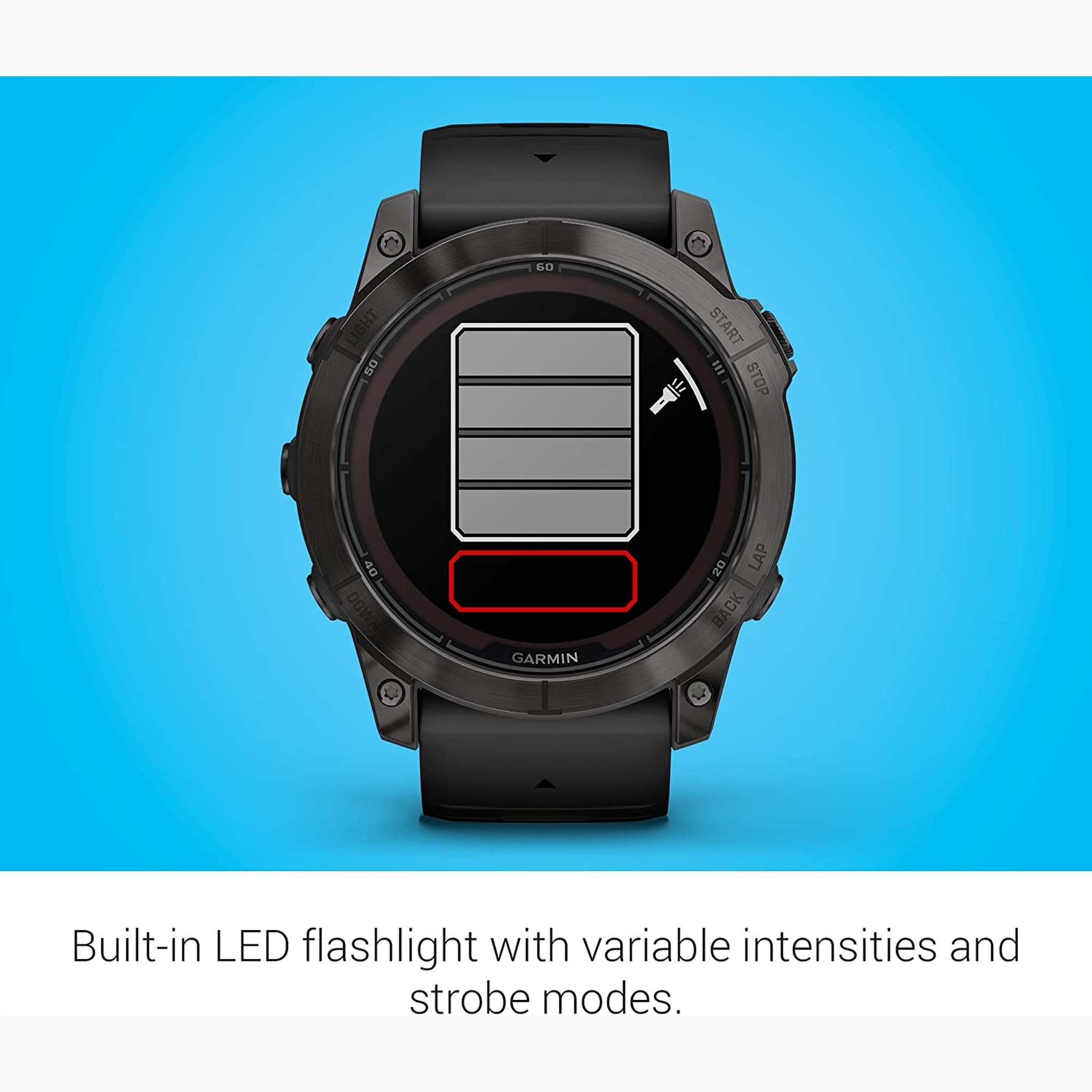 Garmin fenix 7 Pro Solar Sapphire Carbon Gray Titanium Black with Accessories Garmin