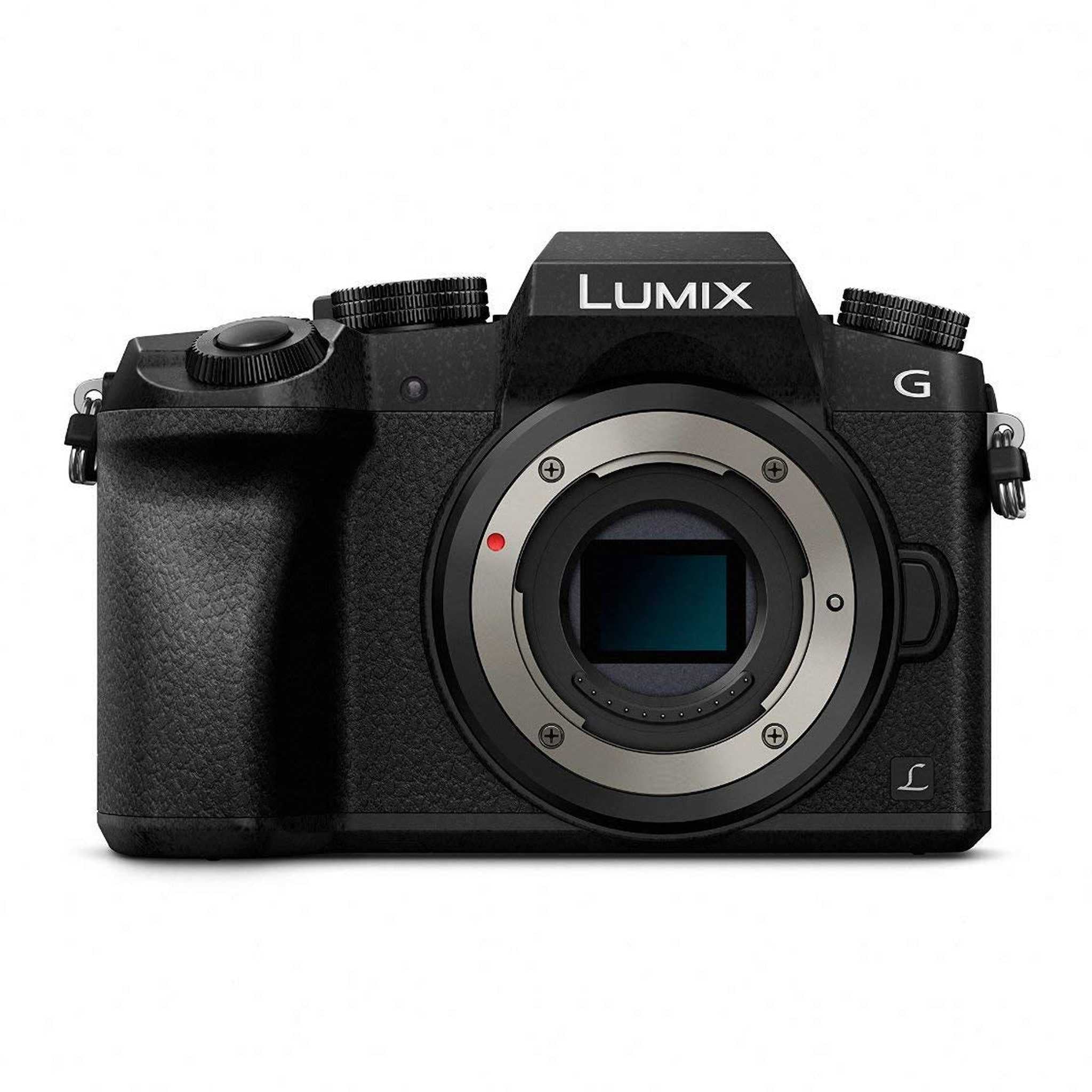 Panasonic Lumix DMC-G7 Mirrorless Micro Four Thirds Digital Camera Body Only Bundle with 64GB Memory Card + Replacemen