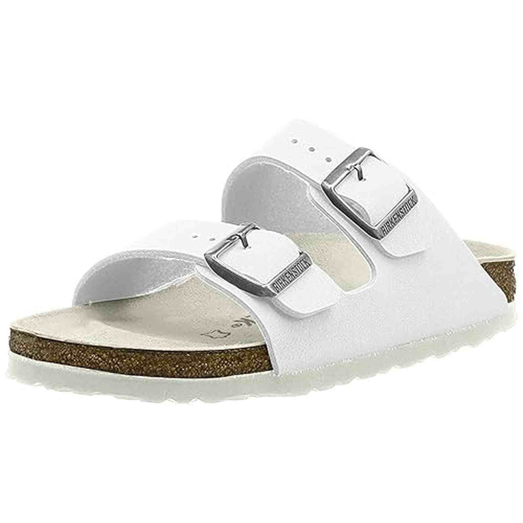 Birkenstock Women's Arizona Sandal White Birko-Flor Size 41 M EU